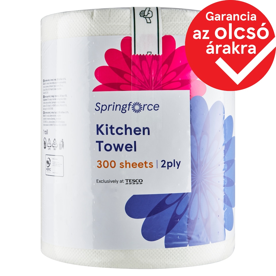Springforce konyhai papírtörlő 2 rétegű 1 tekercs