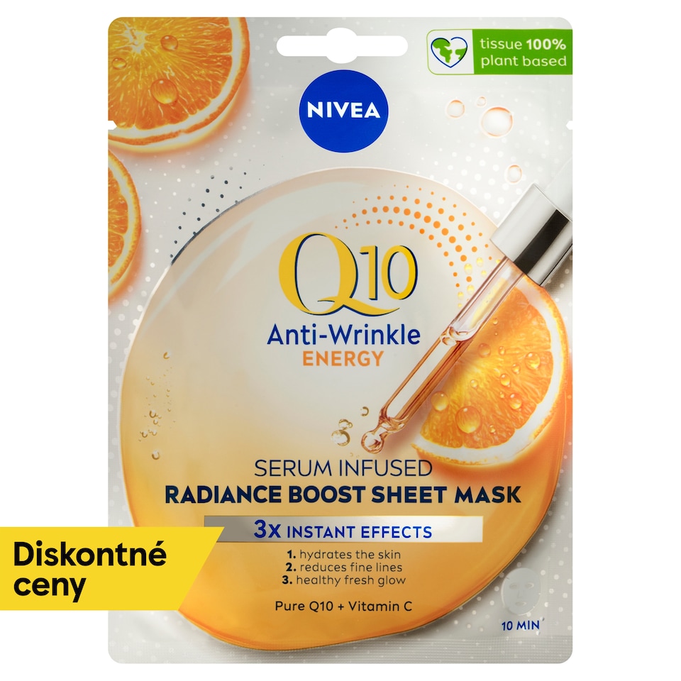 obrázok 1 z Nivea Q10 Anti-Wrinkle Energizujúca textilná maska 1 ks