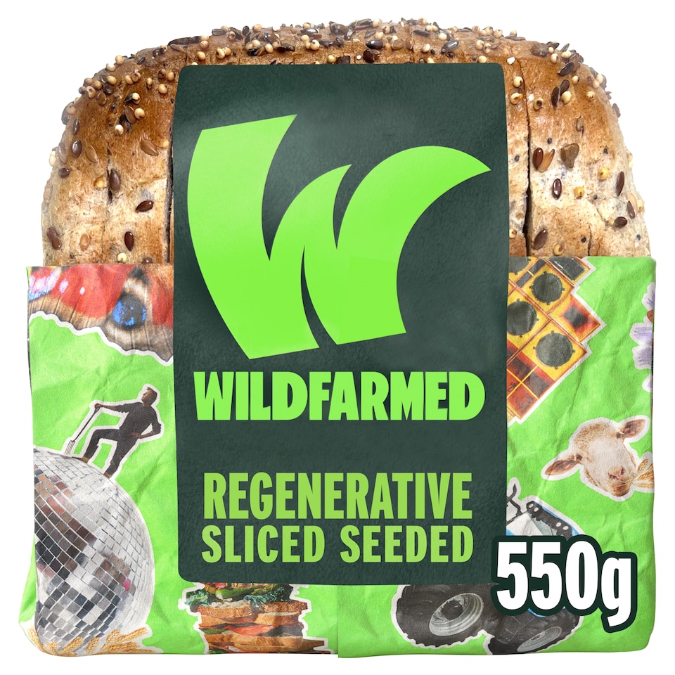 WILDFARMED Sliced Seeded Bread 550g