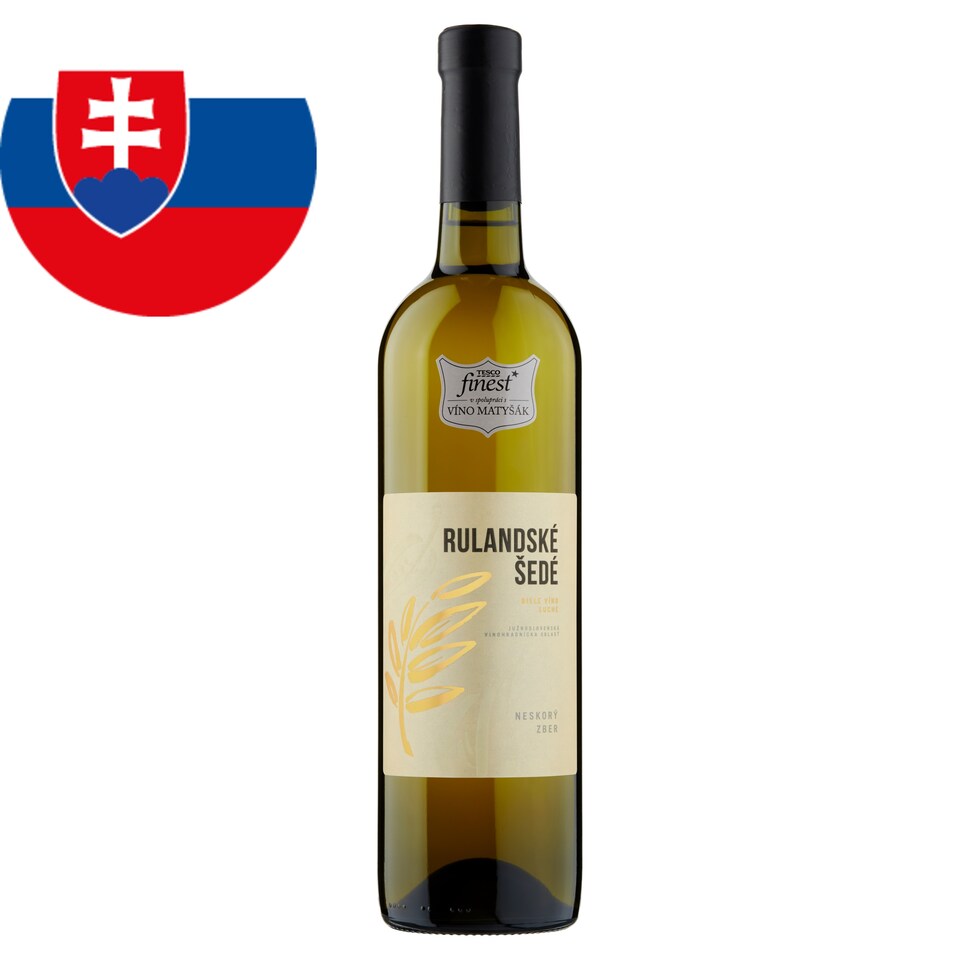 Tesco Finest Rulandské šedé biele víno suché 750 ml