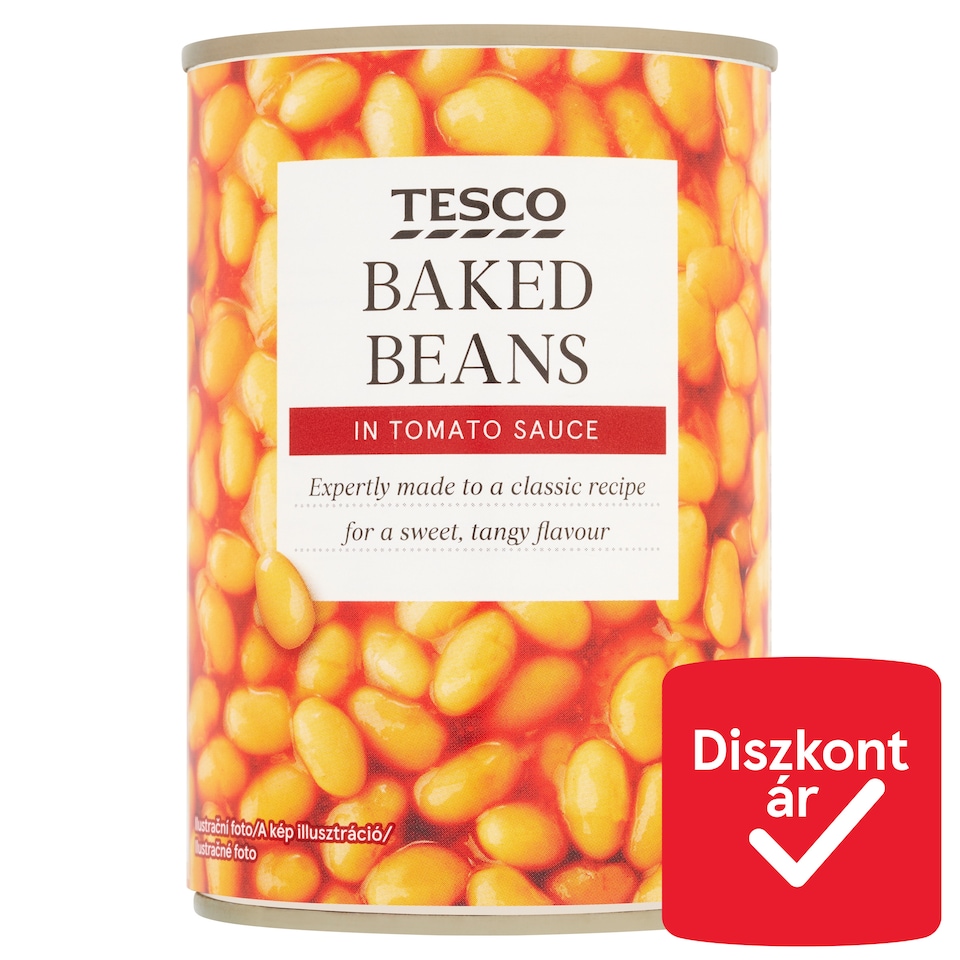 Tesco sült bab paradicsomos szószban 420 g