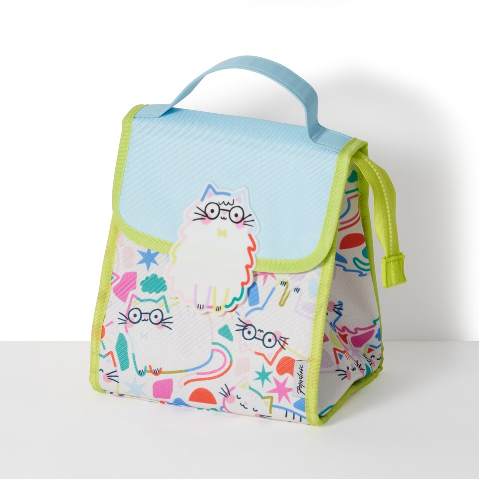 image 1 of Paperchase Terrazzo Cats Lunch Bag