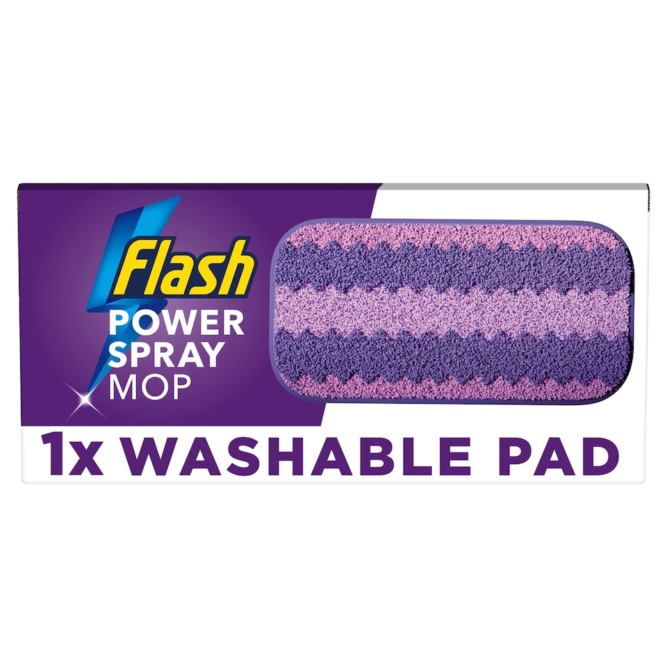 image 1 of Flash Power Spray Mop Washable Microfibre Pad 1 Pack