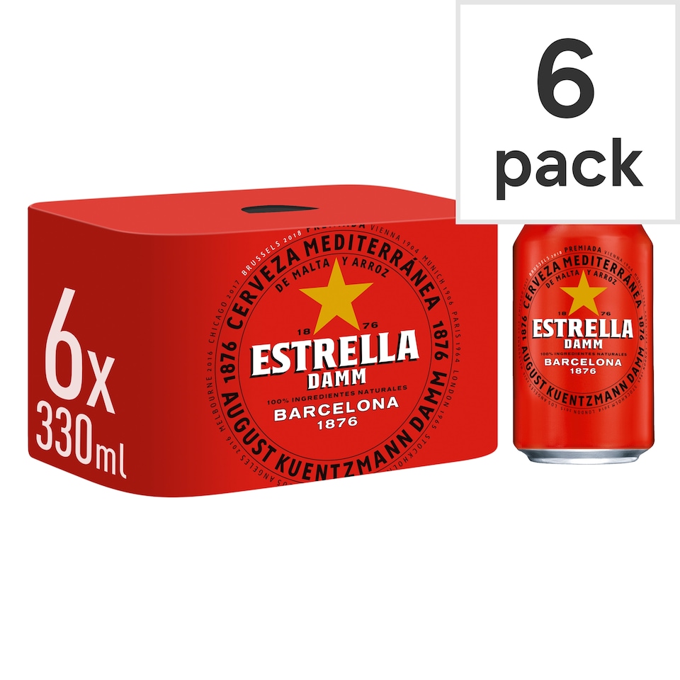 Estrella Damm Lager 6 x 330ml