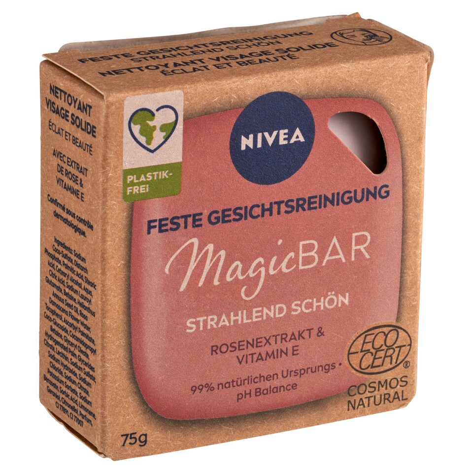 NIVEA tisztító hatású szilárd arctisztító rózsakivonattal és E-vitaminnal 75 g