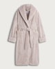 image 4 of F&F Fleece Honeycomb Textured Dressing Gown in Purple