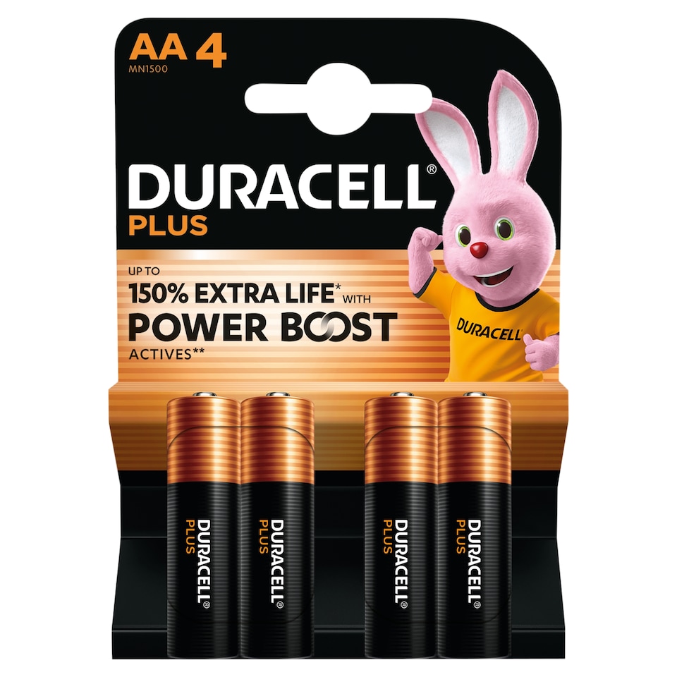 DURACELL Plus AA 4 Pack