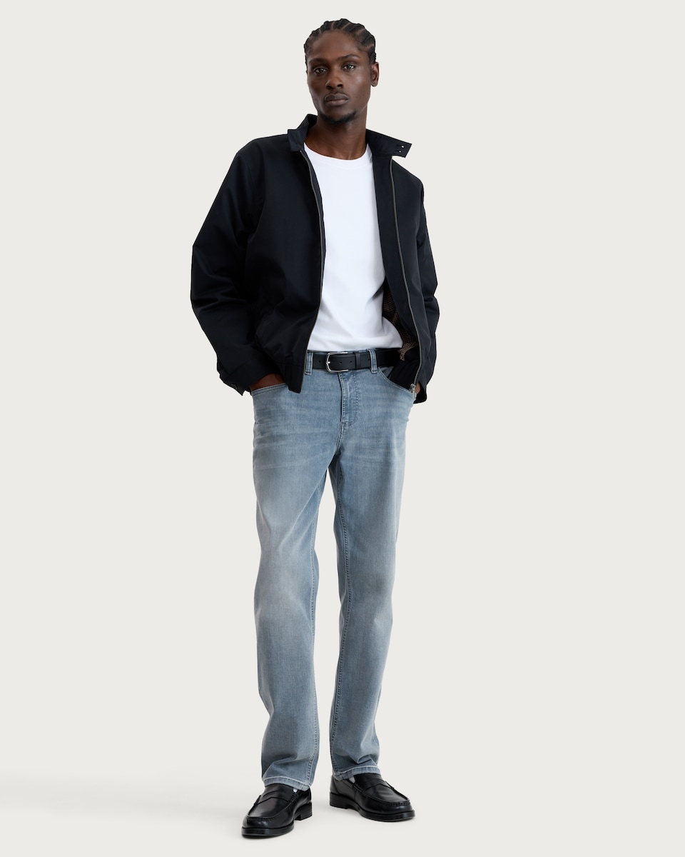 image 1 of F&F Straight Leg FREEFIT® Jeans in Grey