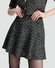 image 2 of F&F Boucle Textured A Line Co-ord Skirt in Multi Black White