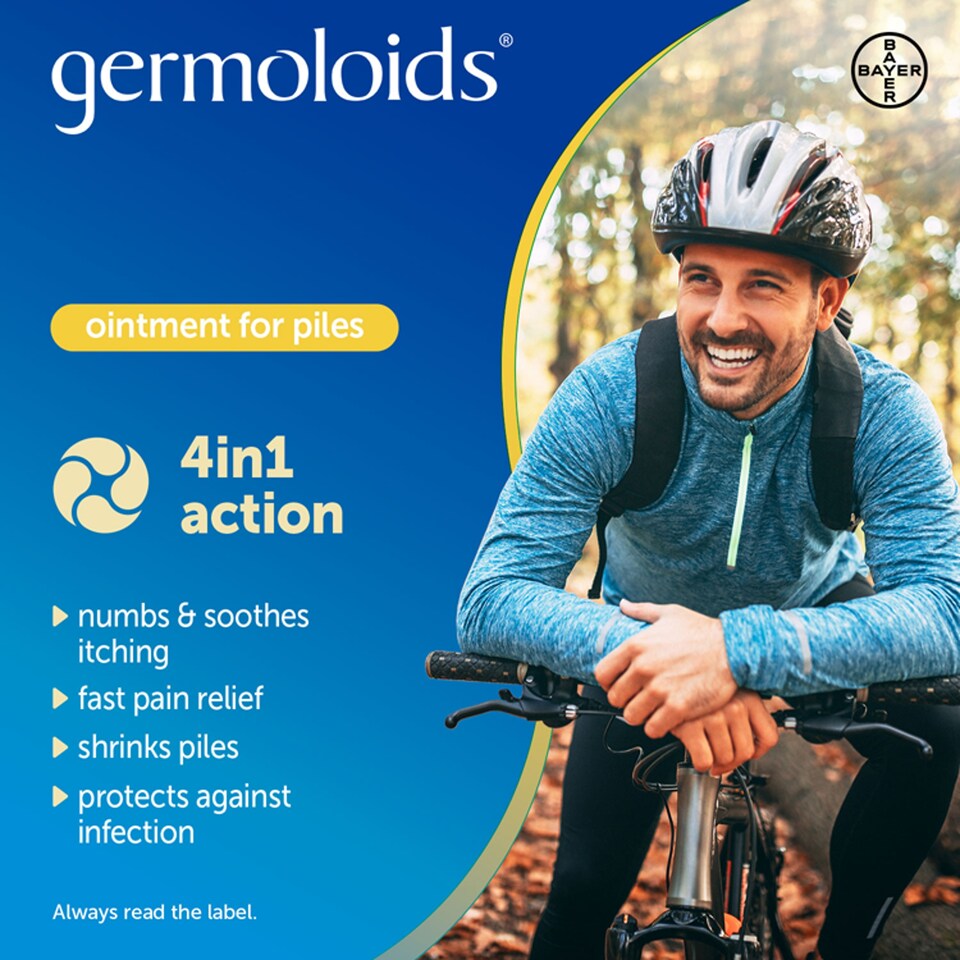 image 1 of Germoloids Triple Action Haemorrhoids Ointment 55ml