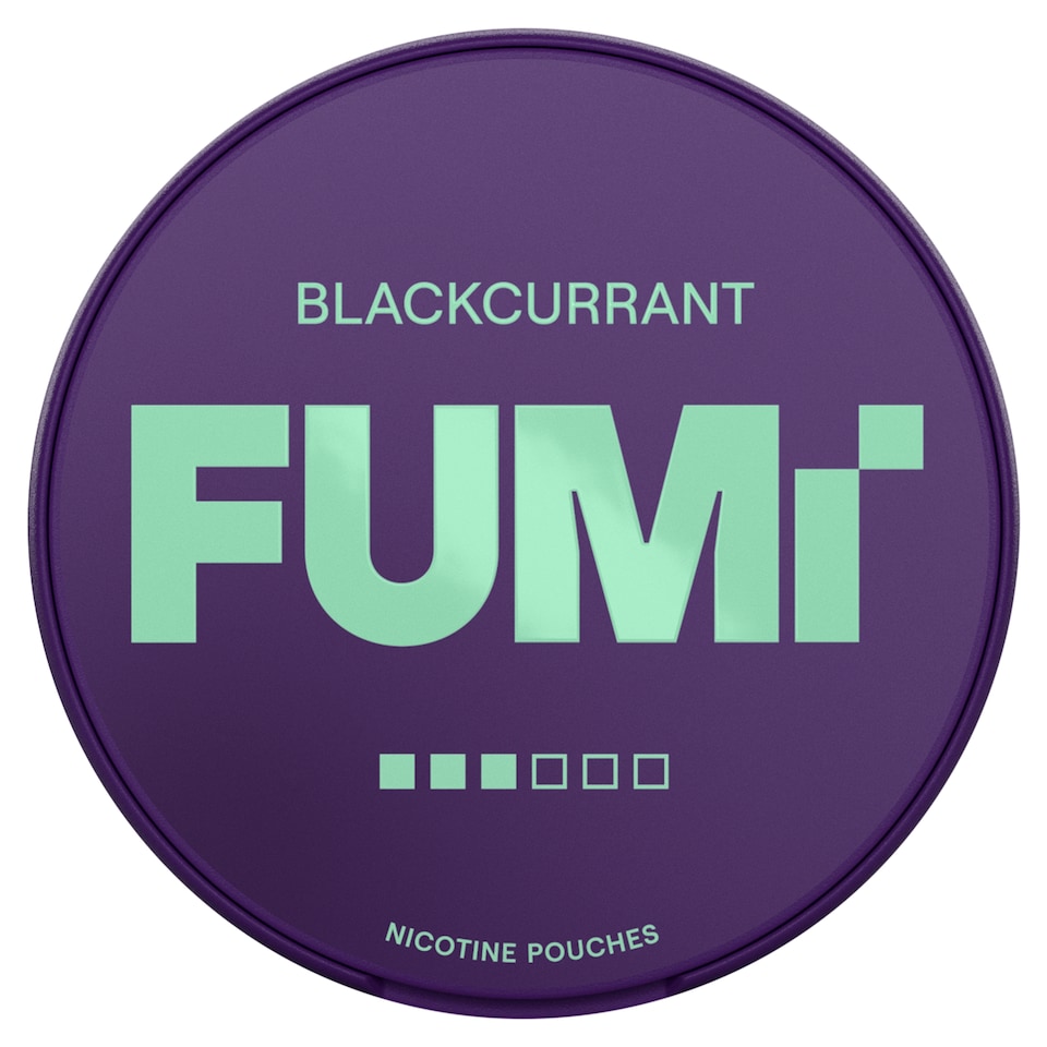 FUMI Black Currant Strong Nicotine Pouches 8mg x 20 Pouches 14g