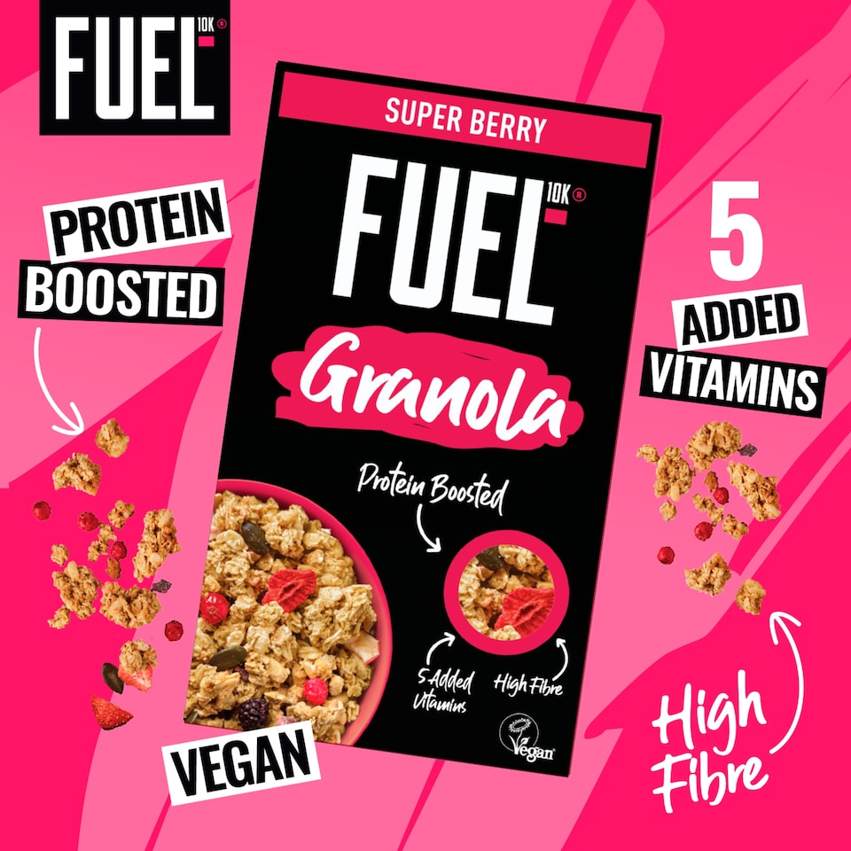 image 1 of FUEL10K Super Berry Protein Granola Breakfast Cereal 400g