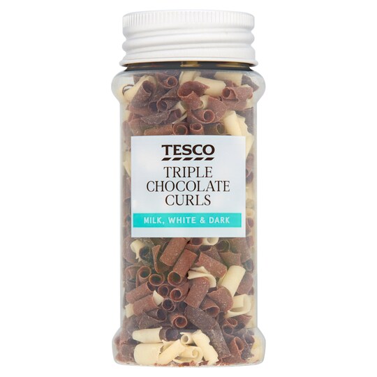 Tesco Triple Chocolate Curls 30G Tesco Groceries