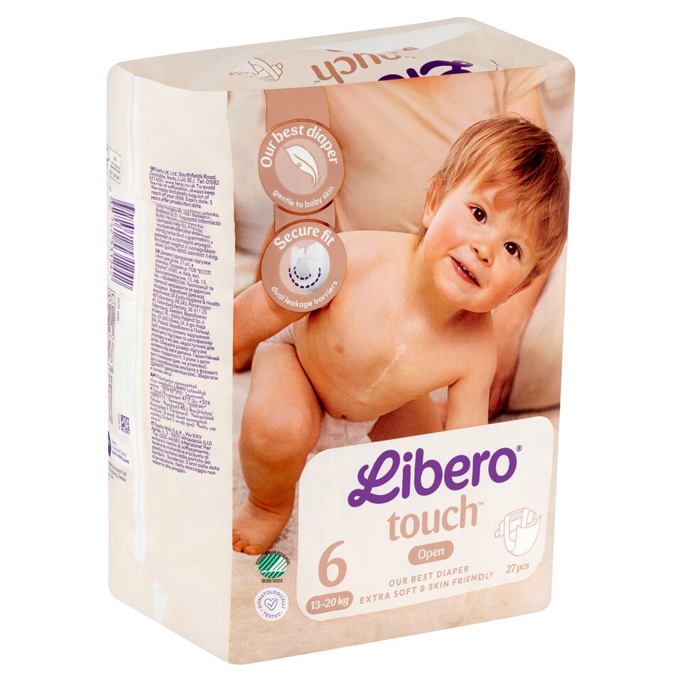 Libero Touch pelenka, méret: 6, 13-20 kg, 27 db  1. kép