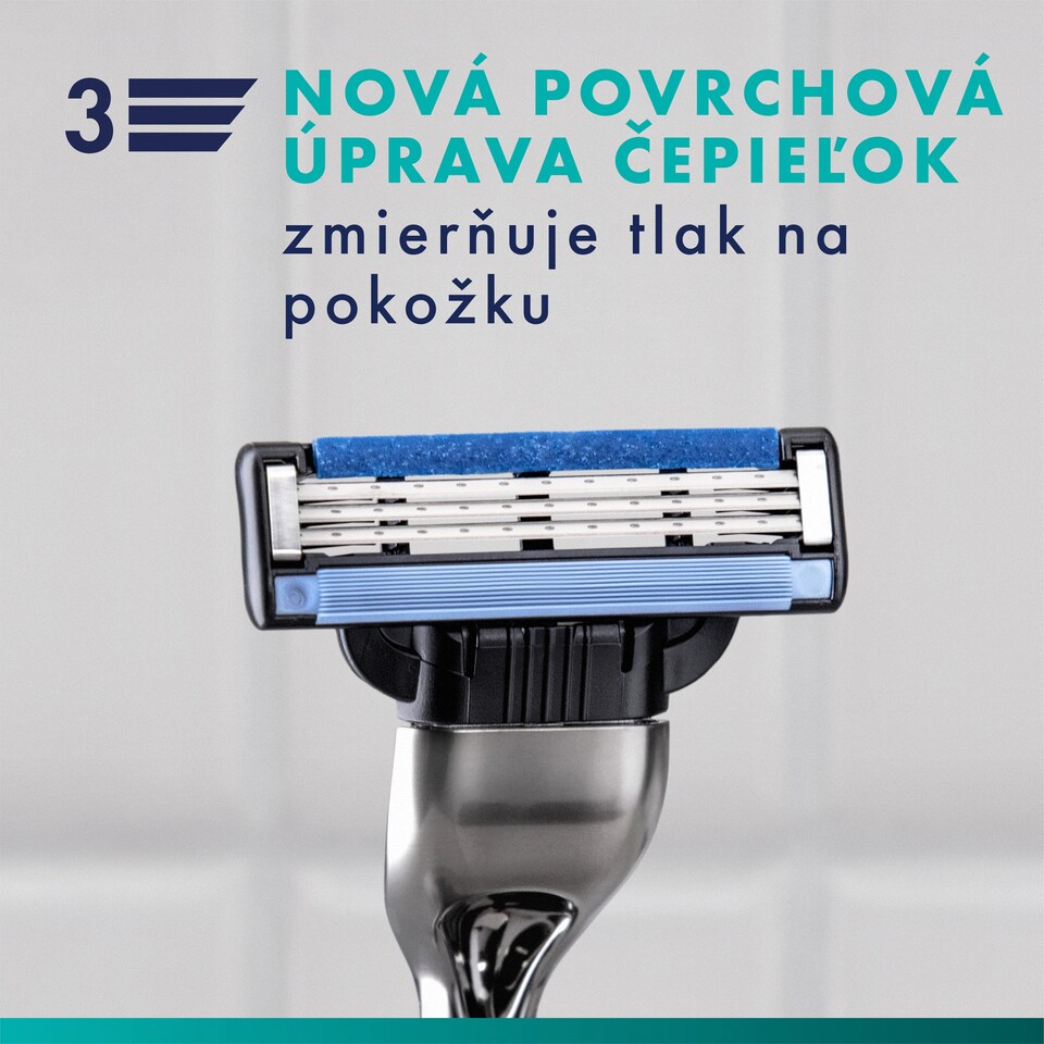 obrázok 1 z Gillette Mach3 Holiaci Strojček pre Mužov, 1 Gillette Holiaci Strojček s 3 Čepieľkami