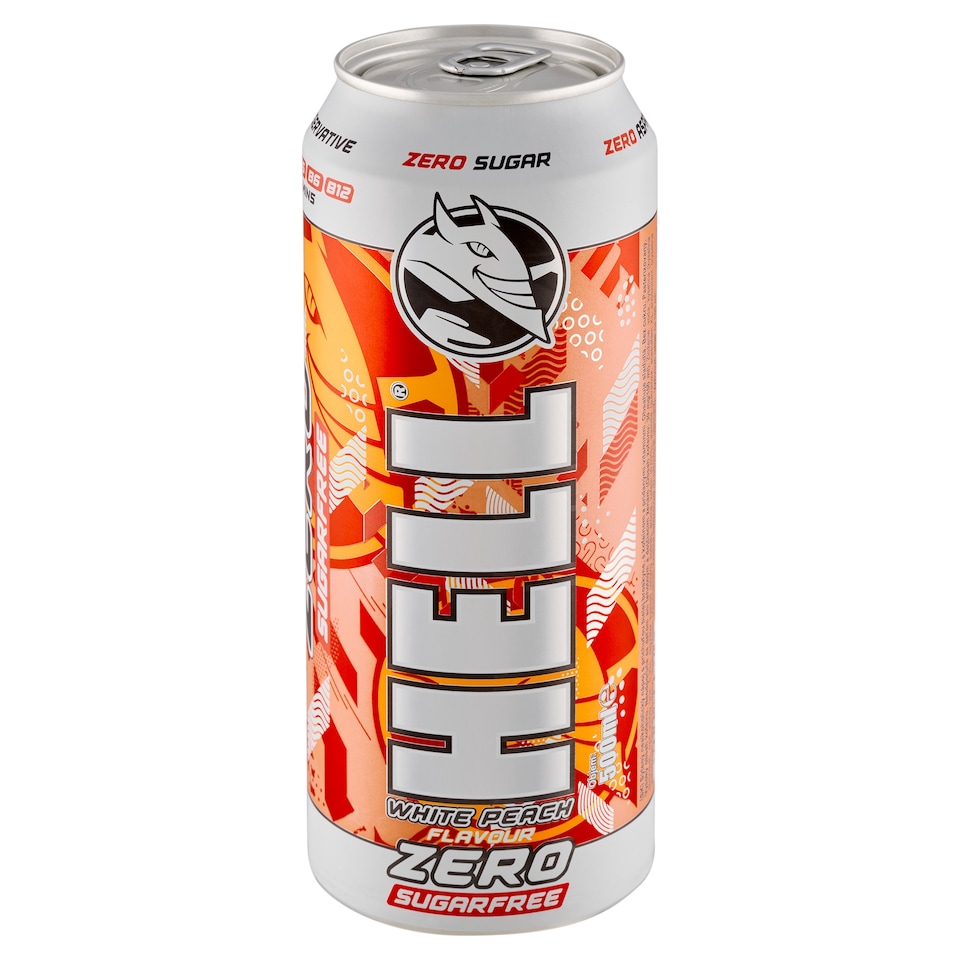obrázok 1 z Hell Zero White Peach sýtený nealkoholický nápoj 500 ml