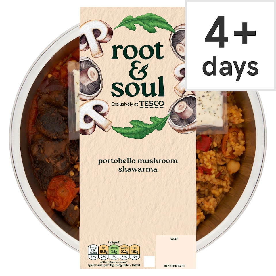 ROOT & SOUL Portobello Mushroom Shawarma 380G