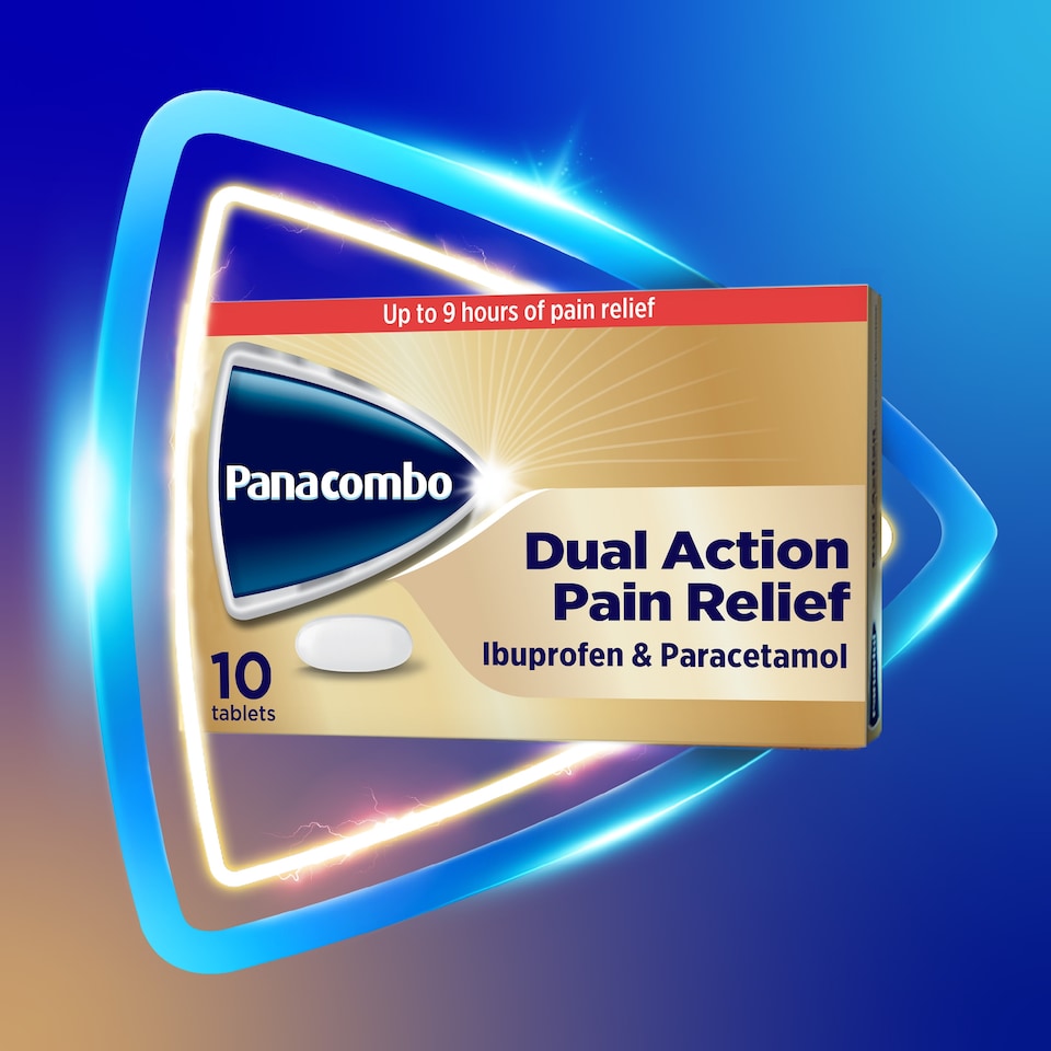 image 1 of Panacombo Dual Action Paracetamol and Ibuprofen Pain Relief 10 Tablets