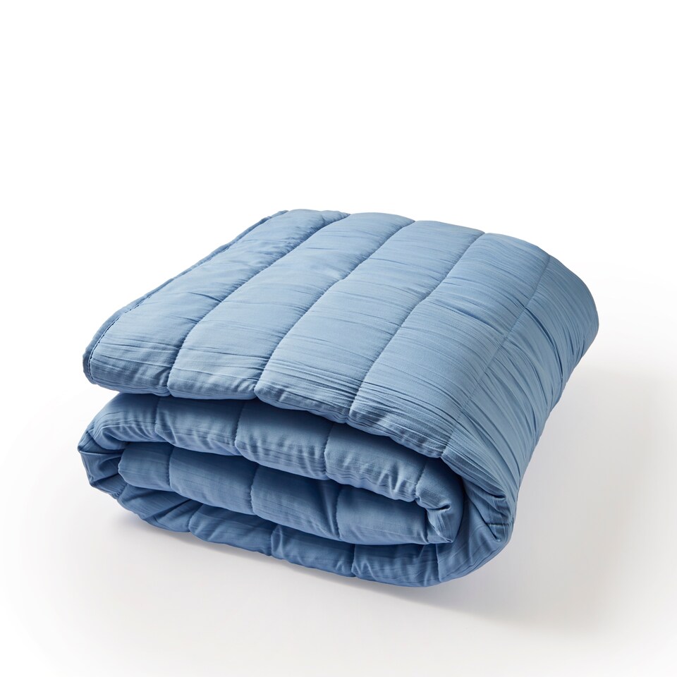 image 1 of Silentnight Refresh Blue Quilted Bedspread 