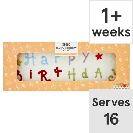 Tesco Happy Birthday Cake Tesco Groceries