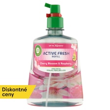 Air Wick Active Fresh Náplň na vodnej báze do automatického difuzéra čerešňový kvet a malina 228 ml