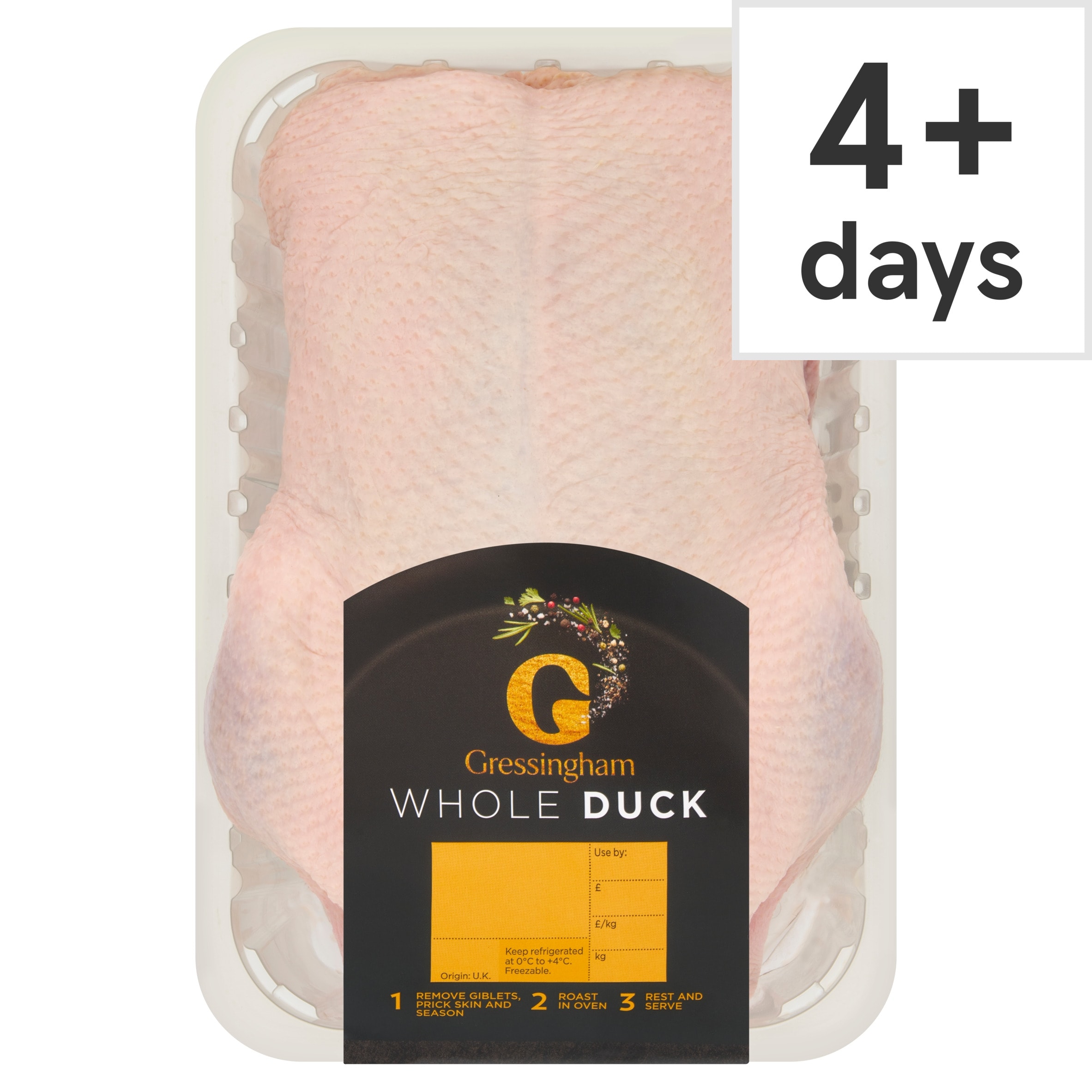 Gressingham Whole Duck With Giblets 1.8Kg