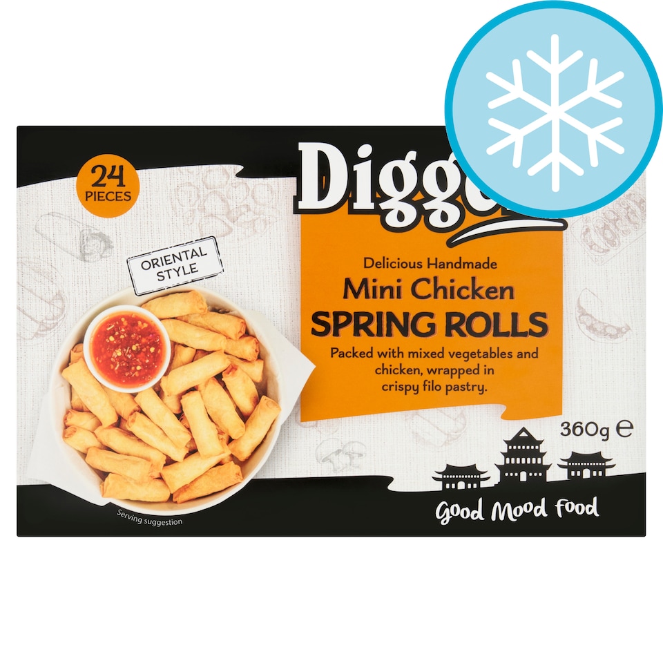 Diggers Mini Chicken Spring Rolls 360g