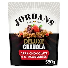 Jordans Deluxe Dark Chocolate Granola & Strawberries 550G