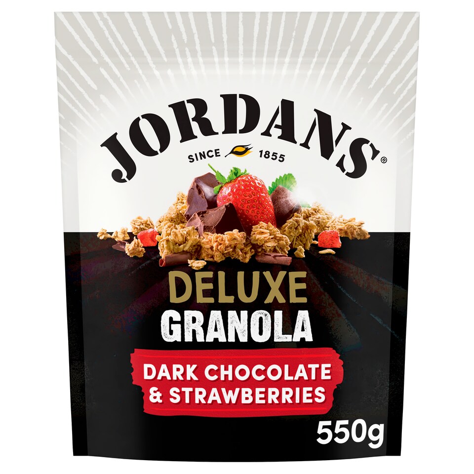 image 1 of Jordans Deluxe Dark Chocolate Granola & Strawberries 550G