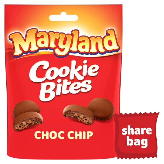 Maryland Cookie Bites Chocolate Chip 120G Tesco Groceries