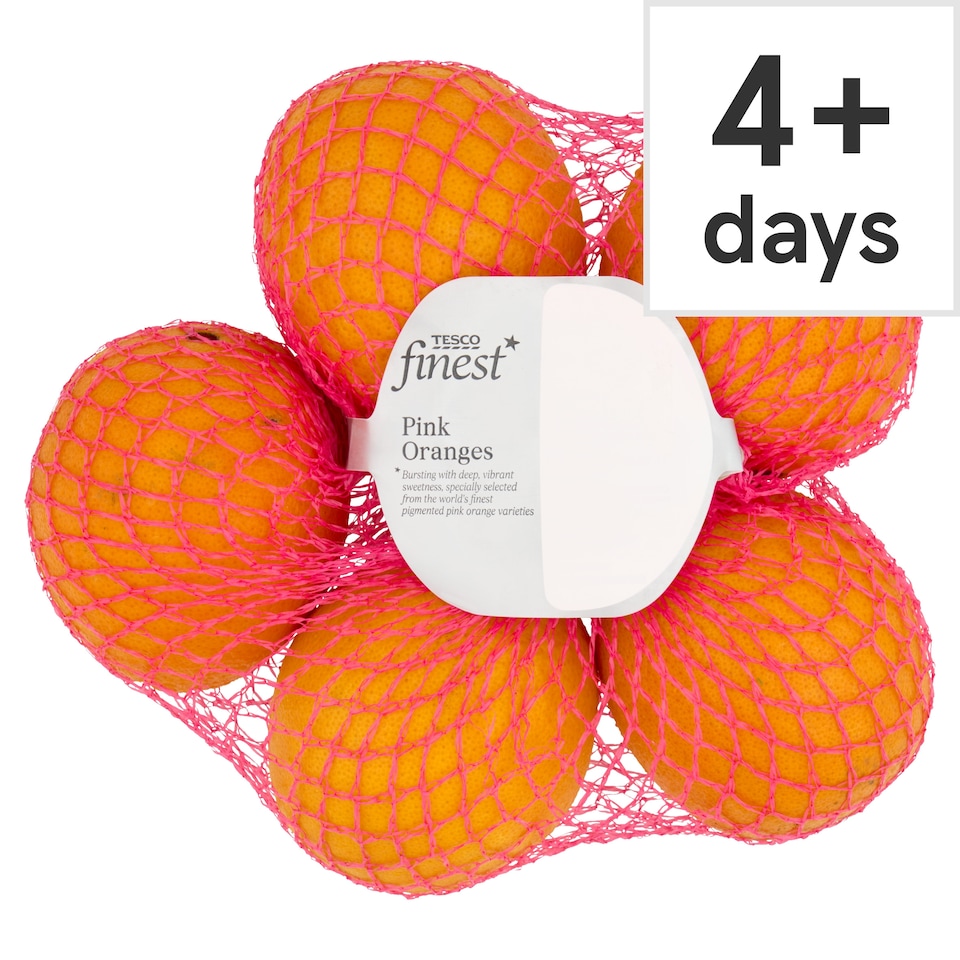 Tesco Finest Pink Orange Minimum 4 Pack
