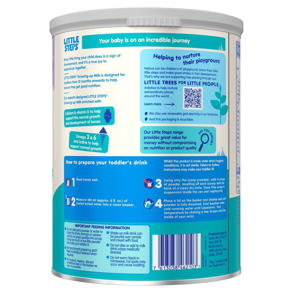 image 1 of Little Steps Toddler Milk Formula Powder 1-3 years 800g