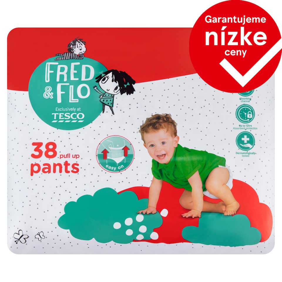 obrázok 1 z Fred & Flo Plienkové nohavičky Junior 5 11-18 kg 38 ks