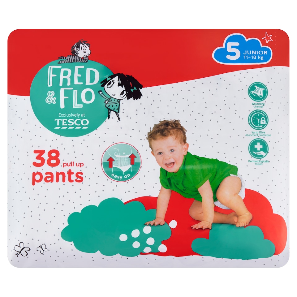 Fred & Flo bugyipelenka Junior 5 11-18 kg 38 pcs  1. kép