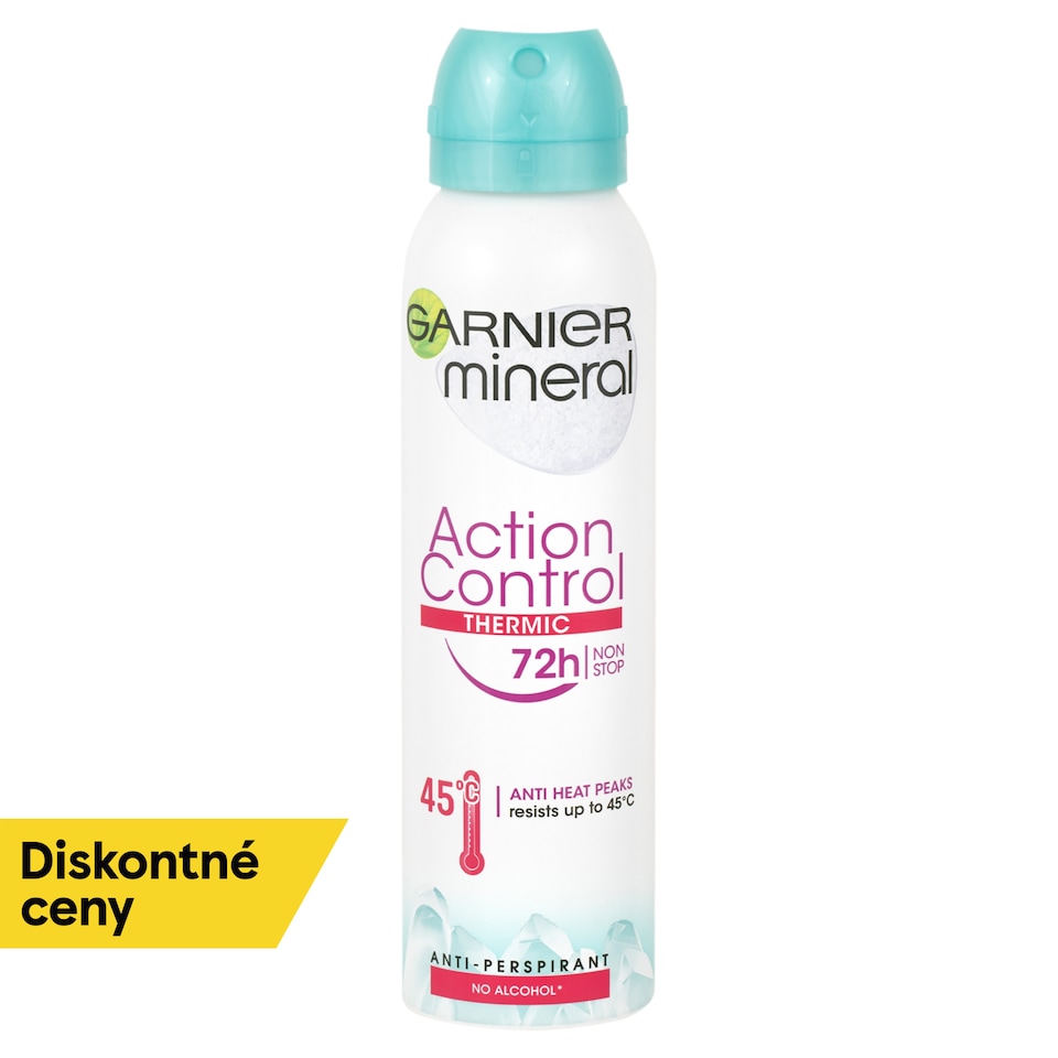 GARNIER MINERAL ACTION CONTROL THERMIC 72 h, antiperspirant v spreji, 150 ml