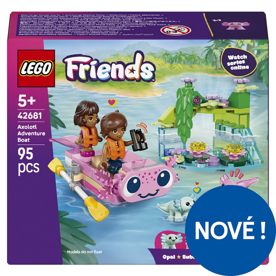 Obrázek 1 pro produkt LEGO Friends 42681 Dobrodružný člun s axolotly