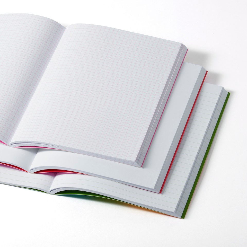 image 1 of Paperchase Rainbow Set of 3 A5 Notebooks