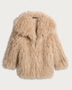 image 5 of The F&F Edit Shaggy Faux Fur Coat in Brown