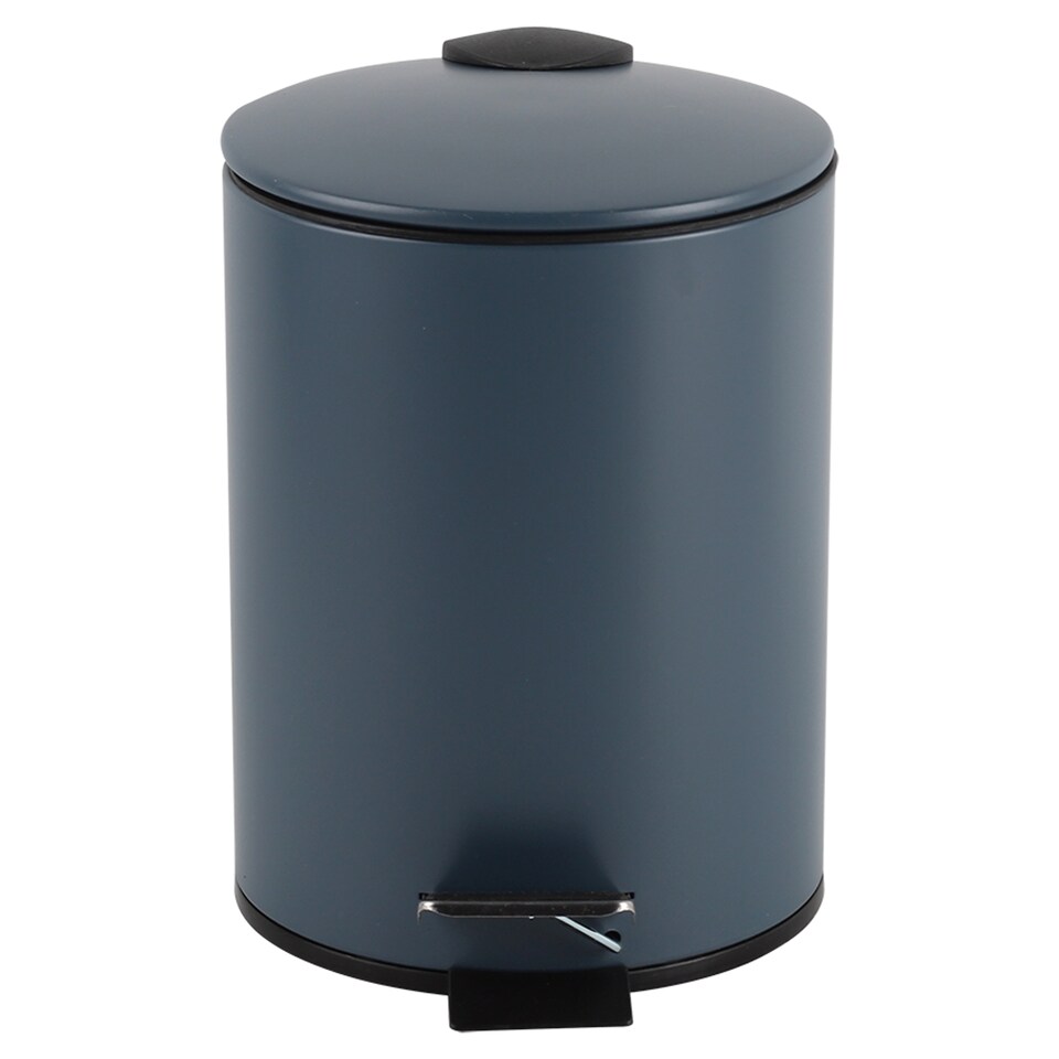 image 1 of F&F Home Round Slate Blue Slow Close 3 Litre Bin