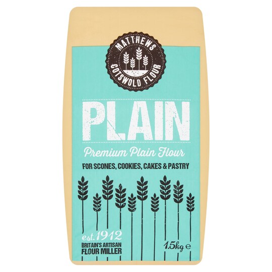Matthews Cotswold Premium Plain Flour 1.5Kg Tesco Groceries