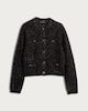 image 4 of F&F Textured Button Up Cardigan in Black