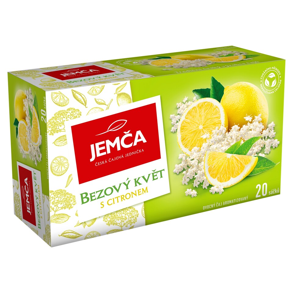 Jemča Bezový květ s citronem ovocný čaj aromatizovaný 20 x 2g (40g)