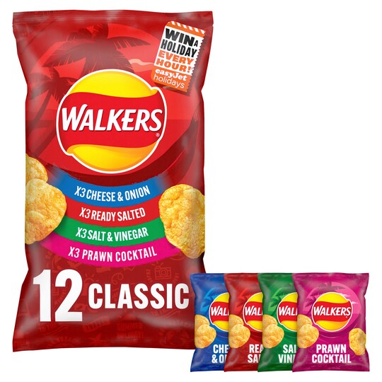 Walkers Classic Variety Crisps 12 X 25G Tesco Groceries