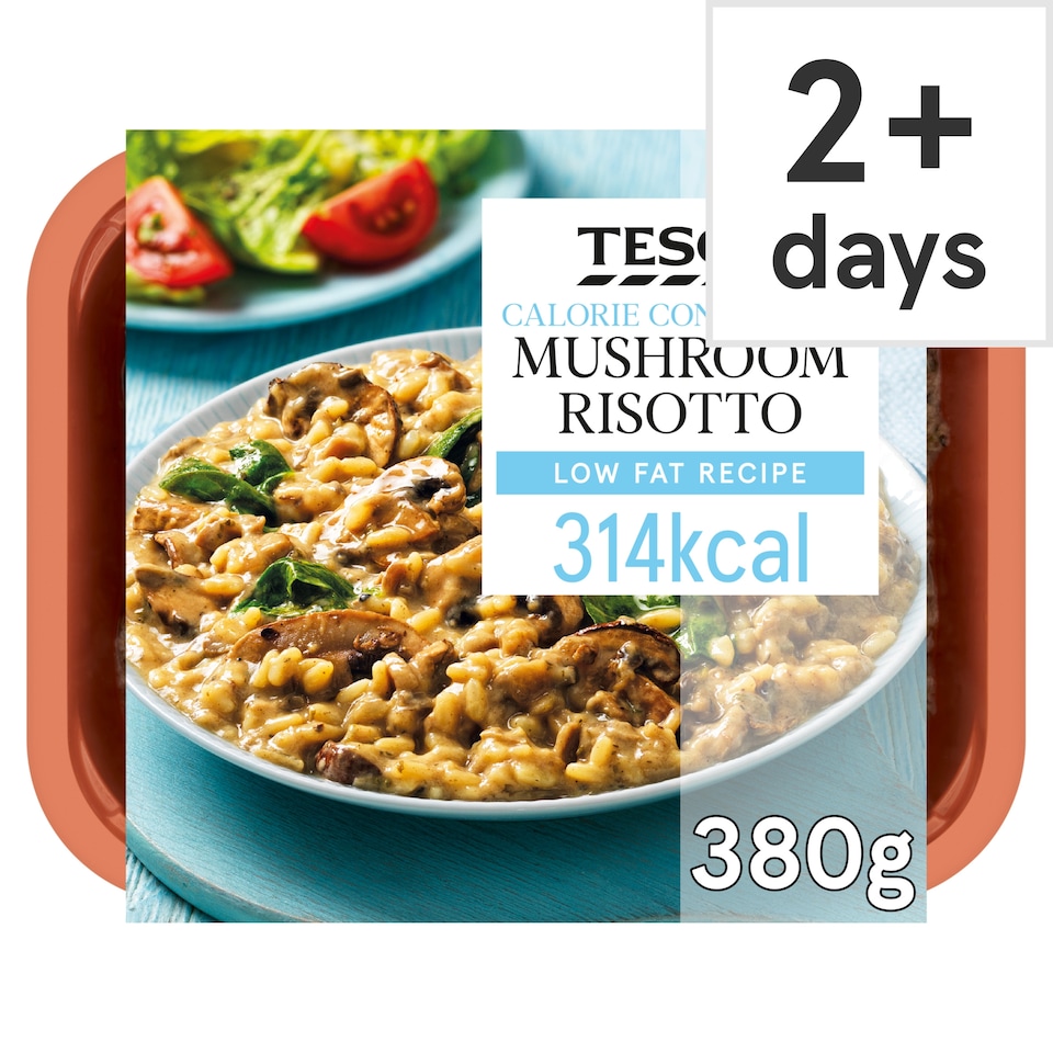 Tesco Calorie Controlled Mushroom Risotto 380G