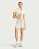 image 3 of F&F Active EVERYHOUR High Waisted Cycling Shorts in Cream