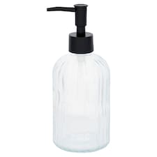 F&F Home Clear Glass Soap Dispenser 