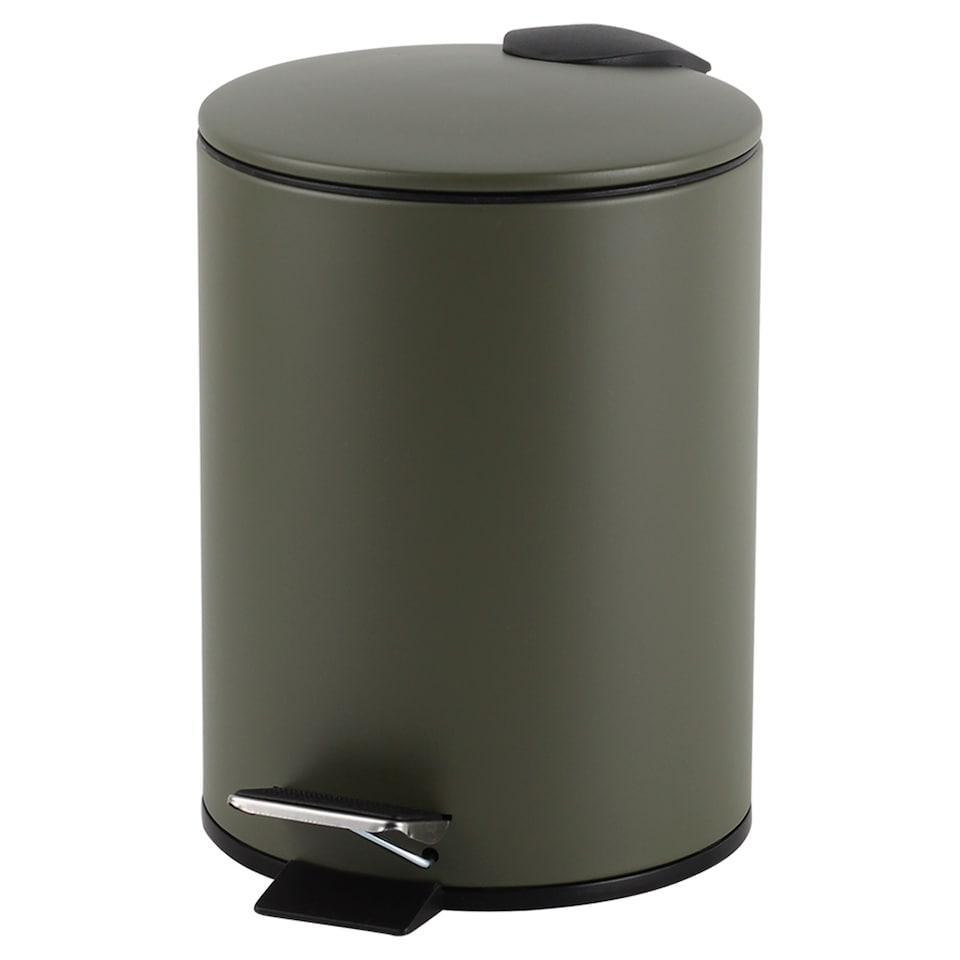 image 1 of F&F Home Round Green Slow Close 3 Litre Bin