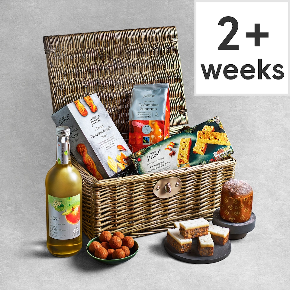 107. Tesco Finest Christmas Hamper with Coffee and Pressé