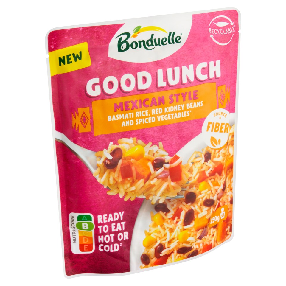 Obrázek 1 pro produkt Bonduelle Good Lunch mexický styl rýže basmati, červené fazole a kořeněná zelenina 250g