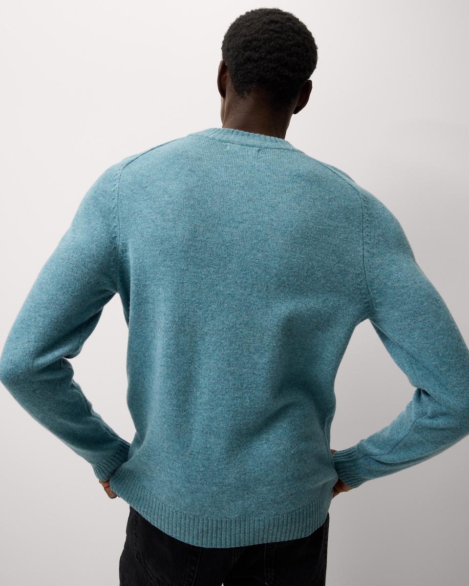 image 1 of F&F Lambswool Crew Neck Jumper in Teal